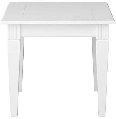 Steens VENICE Ecktisch, MDF, 60 x 51 x 60 cm (B/H/T), weiß, Abstelltisch, Wohnzimmertisch