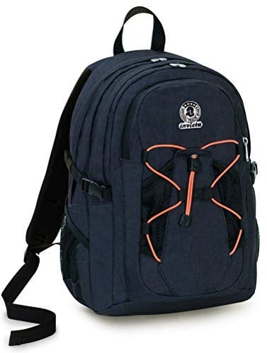 Invicta Zaino Invicta a ctive Benin Eco, Material, Color Jeans, 25 Lt, Doppio Scomparto, Tasca Porta Laptop Fino 13'', Scuola y Outdoor