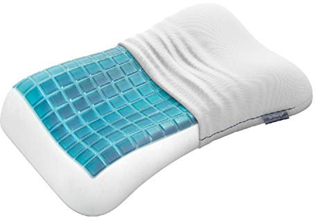 Technogel Nackenstützkissen Pixel Anatomic Curve (66 cm x 40 cm, 7), TG-PIL-EC07, Weiß, 66x40x7