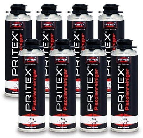 PU Pistolenreiniger 8 x 500ml Bauschaumpistolenreiniger Montagepistolenreiniger