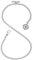 ManChDa Albert Chain Taschenuhr, T-Bar-Kette mit Kompassanhänger, Curb Link Chain 2 Haken Antike Fob T-Bar für Herren (Silber)