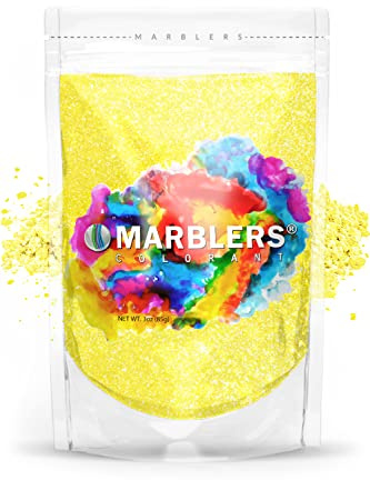 MARBLERS Yellow Mica Powder [Sunny Pearl] 3oz (85g) | Cosmetic Grade | Epoxy Resin Pigment | Dye | Non-Toxic, Vegan, Cruelty-Free | Lip Gloss, Nails, Body Butter | Bath Bomb, Candle & Soap Making