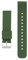 cobee Bracelets de montre en silicone, Sangles de rechange en caoutchouc souple imperméables à dégagement rapide avec boucle en acier inoxydable plaqué argent(22mm-vert armée) (18mm-Armée verte)