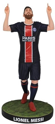SoccerStarz Football's Finest – Officially Licensed Paris Saint-Germain Football Club Lionel Messi, 60cm Highly Detailed Resin, Luxurious Collectable Football Statue