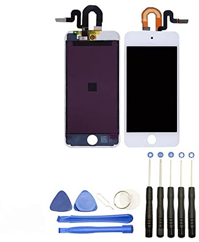JUANIO Pantalla Completa en Marco Compatible con iPod Touch 5 Blanco+ Herramientas