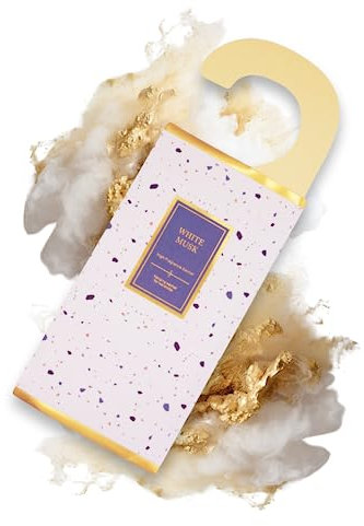 CalmCandle Duftanhänger - Duftspender für Kleiderschrank und Wohnung (White Musk, 1)