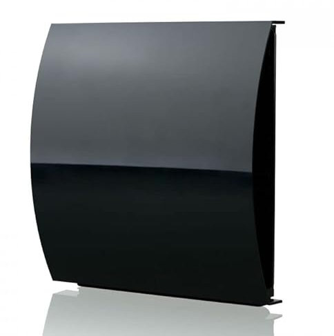 Black 150mm 6 Inch External Wall Wind Sound Baffle Vent Cover Grille for Tumble Dryer Exterior Ducting Draft Excluding Air Ventilation for Extractor Fans Heat Recovery Systems