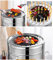 Vertikaler Rotisserie-Ofen, rauchfreier Grill mit Antihaft-Grillplatte und Grillnetz, tragbarer Außen-/Innengrill for Grillen von Fleischspießen, Gemüse