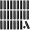 Lippenstifthülsen Leer, 25 Stück Lippenstift Tubes, Wiederverwendbar Kunststoff Leer Lippenpflegestift Nachfüllbar mit Kappe für DIY Hausgemachte Lippenbalsams (Schwarz, 5g)