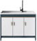 Freistehendes Waschbecken,Keramikbecken Mit Unterschrank,Keramik Handwaschbecken Spültisch,Bäder Spülbecken,Outdoor Freistehende Universalspüle Waschküche,Spüle Für Badezimmer Garage Balkon (Size : 9