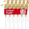 VOISEN Lot de 12 pompes à sirop de café, 750 ml, pompe à sirop de café, idéale pour la maison et le café, les mélanges, le thé, les boissons (doré)