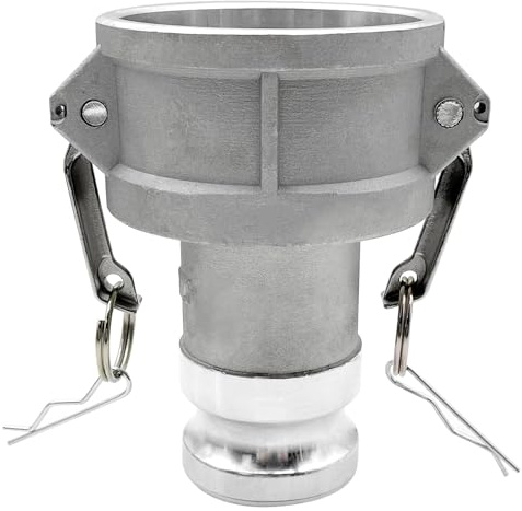 SAFBY DA3020 Global Type DA Nocken- und Rillen-Schlauchverschraubung, Camlock weiblich auf männlich, Camlock (7,6 cm Buchse auf 5,1 cm Stecker)