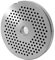 Wolfcut Inox Lochscheibe mit 2,5 mm Bohrung -kompatibel mit Fleischwolf Reber Typ N.12EL9501 N, Alexanderwerk, Bartscher FW80,12SQO