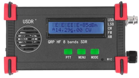 8 Band Kurzwellen Transceiver Tragbarer USDX USDR HF QRP SDR Empfänger SSB CW QRP Wireless Transceiver 100-240 V (EU-Stecker)