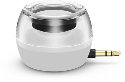 Kexpery Mini altoparlante portatile HiFi 3D surround senza fili potente altoparlante in cristallo 3,5 mm AUX Line-in altoparlante per Smartphone/Tablet/Computer