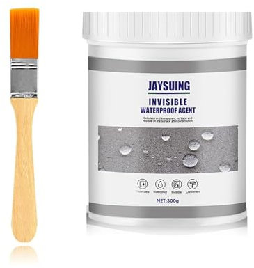 Anti-Perdite Impermeabile Invisibile Con Pennello Sigillante Isolante, 300g Trasparente, für Badezimmer, Toilette, Fliesen, Wände, Dach
