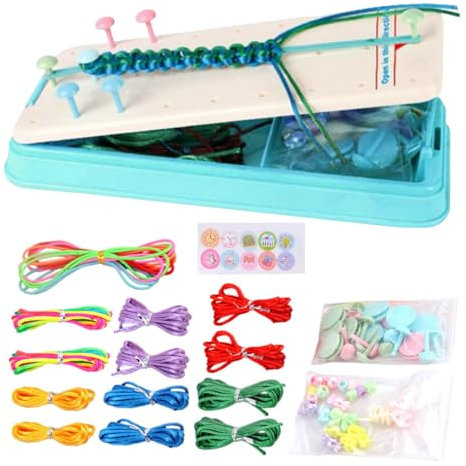 Bracelet Maker Set, Hand Rope Braiding Set for Kids Friendship Bracelets Rope Braiding Set - Hand Rope Bracelet Maker Set, Friendship Bracelets Braiding Set for Teen Girls