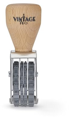COLOP Vintage Pro Date Stamp, Office & Notary, MMM-DD-YYYY US Format, 1/16