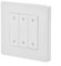 Uwithdanceme Smart Dimmer Switch With For ZigBee, Touch Dimmer Switch With Wallplate, For LED And Incandescent, 3 Way/Multi Location(3 Gang White)