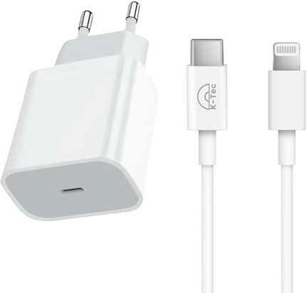 Chargeur Rapide 20W + Cable USB-c pour iphone 8-X-XS-XR-11-12-13-14 Pro Max Prise Secteur Mural + cable1M USB-c