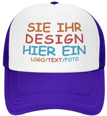MOSGDBV Großhandel personalisierte Basecap für Männer, personalisiert Cap, Trucker-Kappe mit Ihrem Foto, Text, Logo, personalisiertes Kappe Design