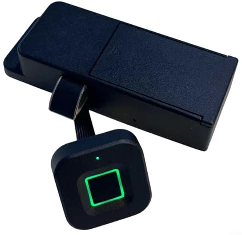 Tuya Smart - Cerradura de puerta de gabinete con control de acceso de seguridad para puerta de armario, color negro