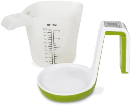 Kueohse Electronic Measuring Cup Scale with LCD Display 1000ml Large Capacity Kitchen Food Digital Scale 5kg Nutrition Scale