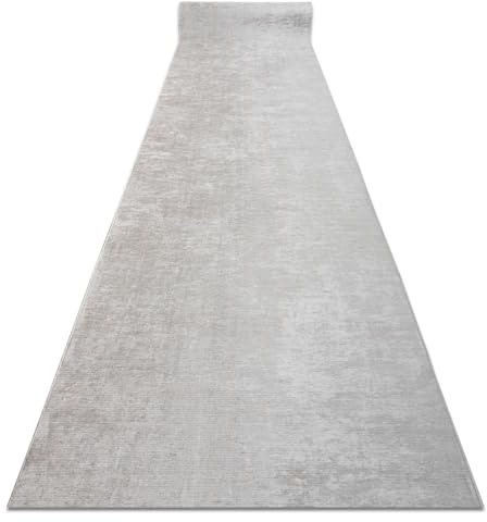 rugsx Läufer Antirutsch Lotus Smooth 52420 Melange beige - Waschbar - 80x350 cm- Rutschfester Teppich für Flur & Küche