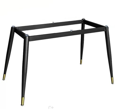 Robuste industrielle Eisen-Esstischbeine mit Saugnäpfen, modernes Tischgestell für Glas-/Marmorplatten, Schreibtischrahmen für Zuhause und Küche (105 x 55 x 72 cm)