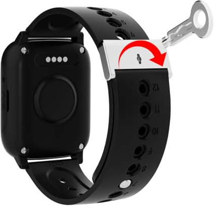NikuTRAX Demenz-Uhrenarmband mit Sicherheitsverschluss 22mm