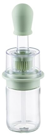 Générique Distributeur D'huile Végétale | Bouteille Sauce 2 En 1 | Bouteille à Huile avec Basting Silicone - Pour Cuisine Barbecue Friture Sauce Grillage Domestique