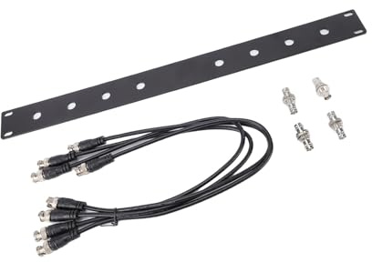 Cocoarm Kit Antenna BNC, Montaggio su Rack per Antenna in Lega di Alluminio 1U a Montaggio Frontale per Sistemi Wireless SLX SLX2 LX4 PGX2