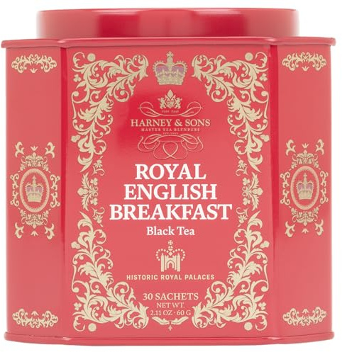 Harney & Sons Royal English Breakfast Black Tea, 30 Sachets Tin