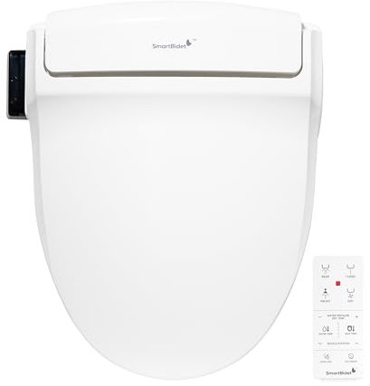 SmartBidet SB-1000WR Smart Electric Bidet Seat, White, Round