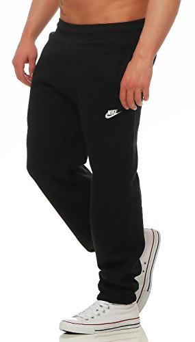 Nike Foundation Herren-Jogginghose mit Bündchen, mit Fleece-Futter (schwarz, grau) – 586031, Herren, schwarz, M