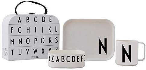 Design Letters Tritan Suitcase | Personalisierte Geschenke Baby | Geschenke zur Einschulung, Einschulung Geschenk, Taufgeschenke | Trinkbecher Kinder, Kinderteller, Baby Schüssel | Kindergeschirr | N