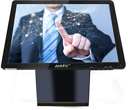 Anmite Desktop Touchscreen LCD Monitor - 17-Inch - Capacitance Touch Monitor Black HDMI/VGA