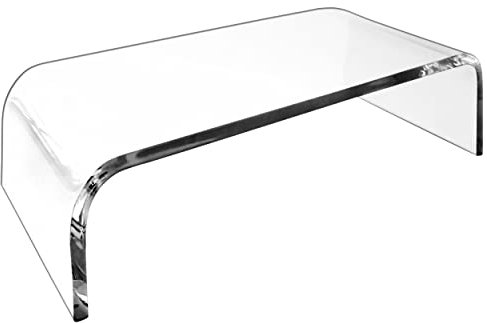 Unbekannt Monitorständer aus Acryl, klar, Monitorständer für Laptop/PC/Multimedia-Monitor, für Home Office Small