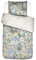 ESSENZA Bettwäsche Rosalee Iceblue Satin Blumen Blüten Lilien Hortensien Floral Eisblau Punkte Gepunktet, Größe:135 cm x 200 cm, Farbe:Iceblue