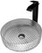 Atack-B Lavabo da Appoggio Tondo Lavandino Bacinella Lavamani Lavello Sanitari da Bagno per Bagno Casa Bidet Lavabo 395 X 395 X 105mm (Bianca,Pacchetto 1)