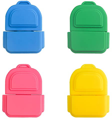 32GB*4 USB-Stick USB-Flash-Laufwerk, Memory Stick Cartoon Speicherstick Flash-Speicher-Stick, Pen Drive für Schule Büro Auto PC Laptop (32GB*4, Schultasche)