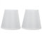 2 Stück Kleine Lampenschirme Aufstecken E14 Weiß Barrel Fabric Stoff Lampenschirm 9 × 13 × 14 cm Nordischen Stil Clip on Lampshades für Kronleuchter Wandleuchte Stehlampe