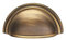 Carlisle Brass Victorian Cup Pull, Antique Brass