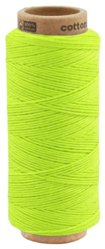 100 Meter Baumwollkordel 1,0 mm, Kordel Schnur Baumwolle Bindfaden Bäckergarn Geschenkband 0005 - grüner Apfel