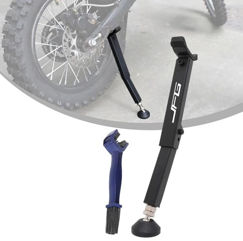 Bequille Moto Cross,Support Roue Arrière avec Brosse Nettoyage pour Motocross Enduro Pit Bike Dirt Bike Surron Talaria Sting E-Bike Lubrification Chaîne Nettoyage Chaîne-Noir