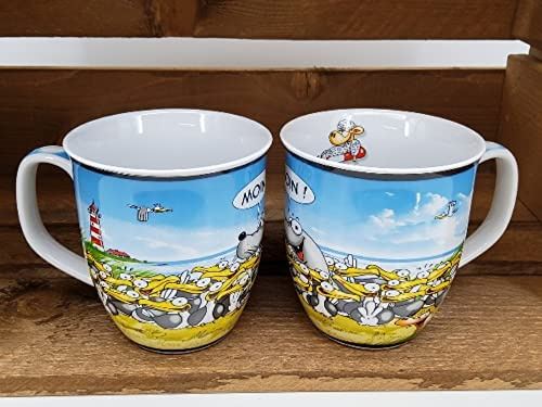 Wilhahn Ein Hösti Becher Robbi Moin 10x9cm Porzellan, 1 Becher