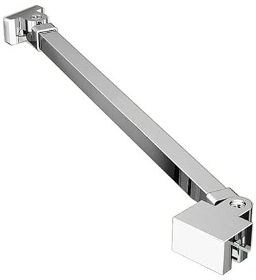 Stabilizzatore asta di supporto 50 cm per docce doccia parete in vetro Walk in doccia girevole a 360° in alluminio, spessore vetro 4-8 mm con giunto flessibile