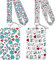 2 Pezzi Porta Badge con Cordino Porta Badge da Collo per Porta Badge Identificativi e Cellulare, Badge Holder per Permesso Di Lavoro Medico Infermiera Ufficio Scuola Mostra