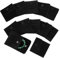 NBEADS 12 Stück Samt Schmuckbeutel mit Druckknopf, Schwarze Samt Schmuck Taschen Aufbewahrungsbeutel Luxus Geschenkbeutel Für Süßigkeiten Geschenk Schmuck Halsketten Armband Verpackung, 7x7 cm