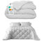 MOMMY CONFORT Couette 220x240 - Couette 1 Personne 220X240-300 GSM – Microfibre + Respirant + Ultra Doux - Couette 220x240 Chaude – Lavable + Thermogradable + Chaude + Grand - Blanc – Oeko-Tex